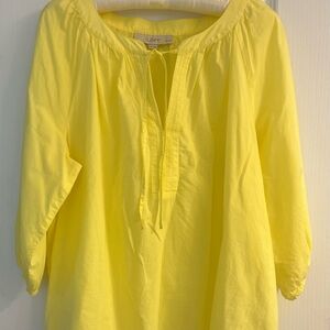 LOFT Women's Yellow Top